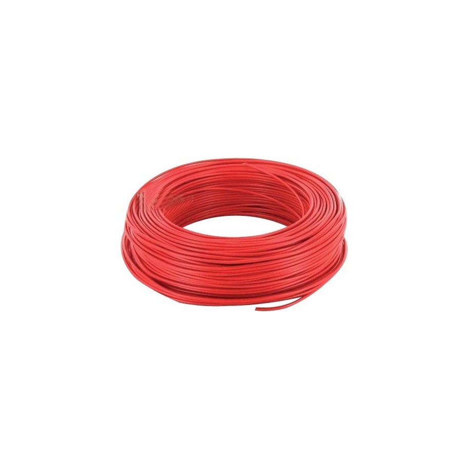 Câble cuivre souple rouge 1.5 mm² - 10 M