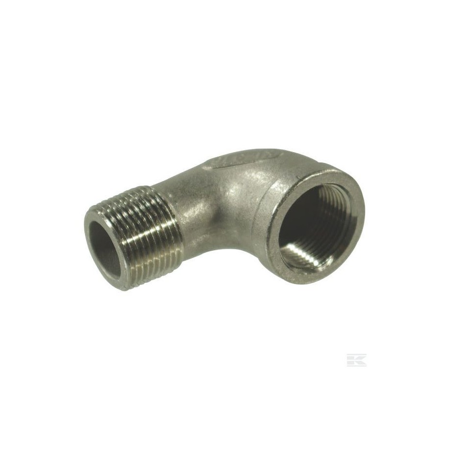 Coude 1/4" MF 90° inox