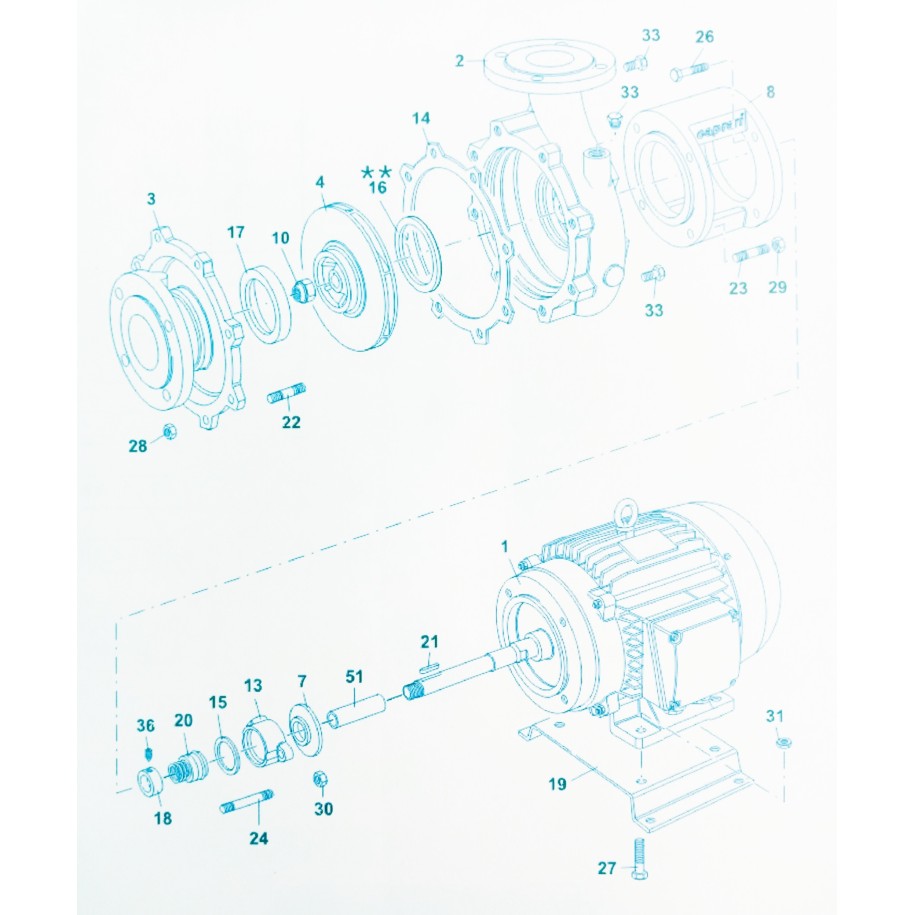 Roue pour pompe MEC40/125-5A N°4