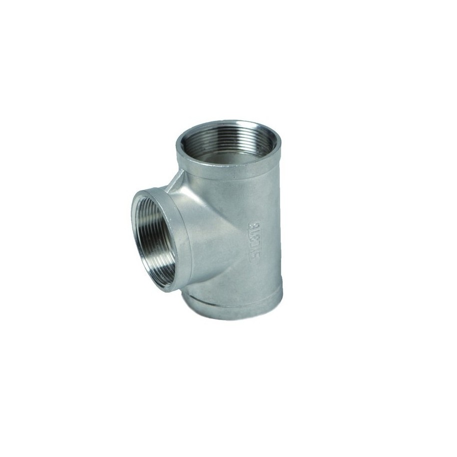 Té 3/4" F 90° inox