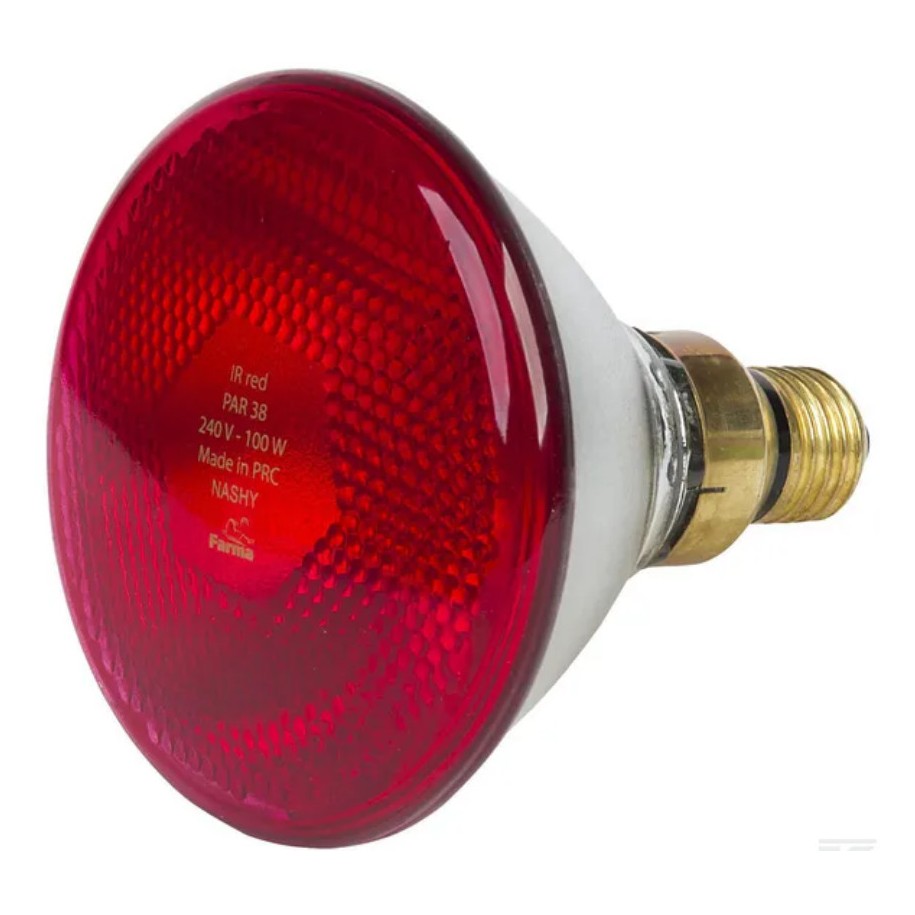 Bonlux 50W Lampe chauffante infrarouge Dimmable E27 R63 Ampoule Rouge lampe  chau