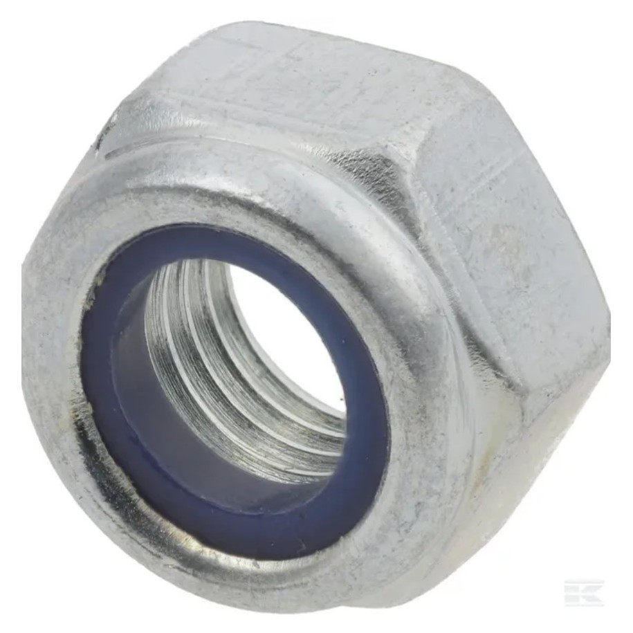 Ecrou frein hexagonal zingué CL8.8 4 mm